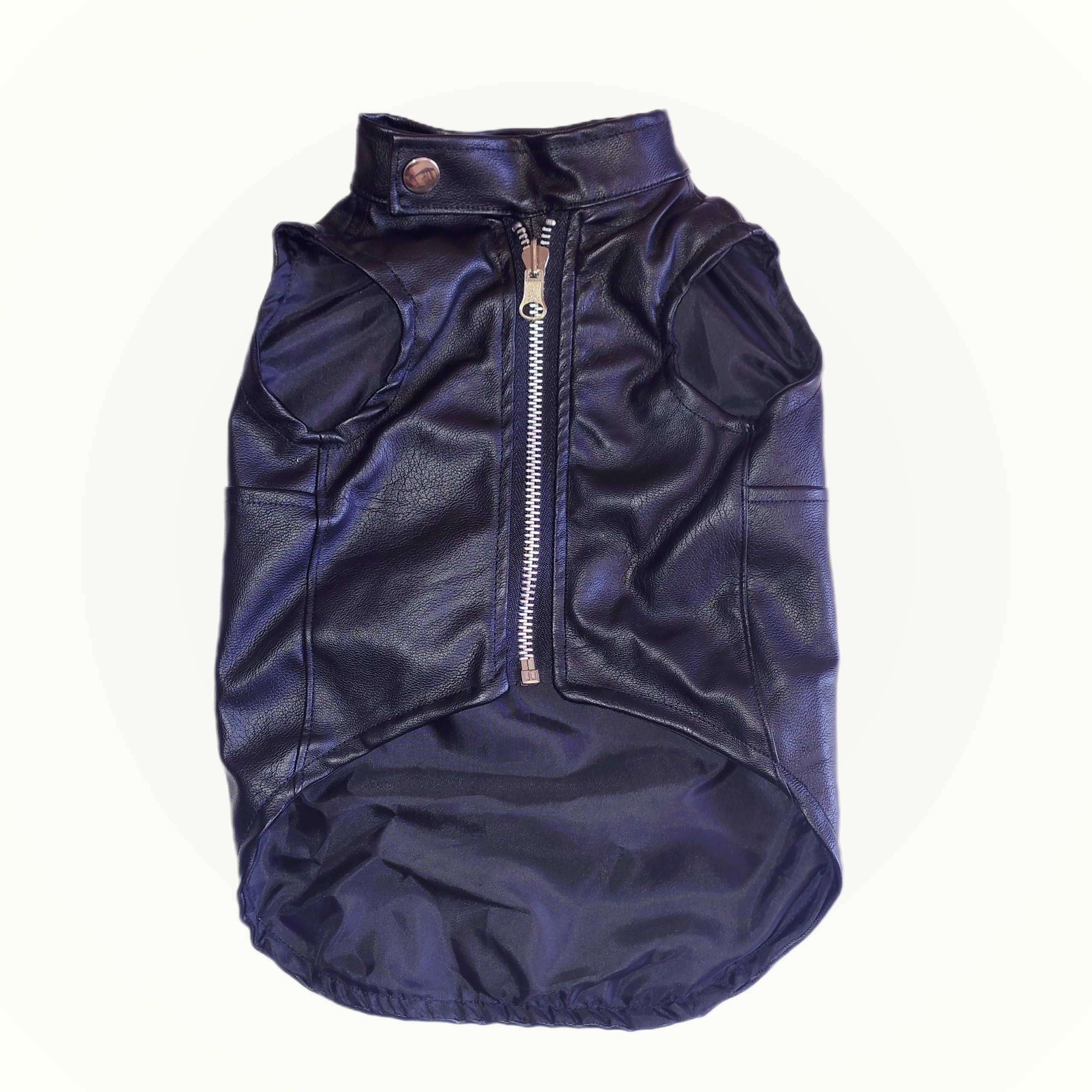Stylish Faux Leather Jacket for Dogs 🐾🖤